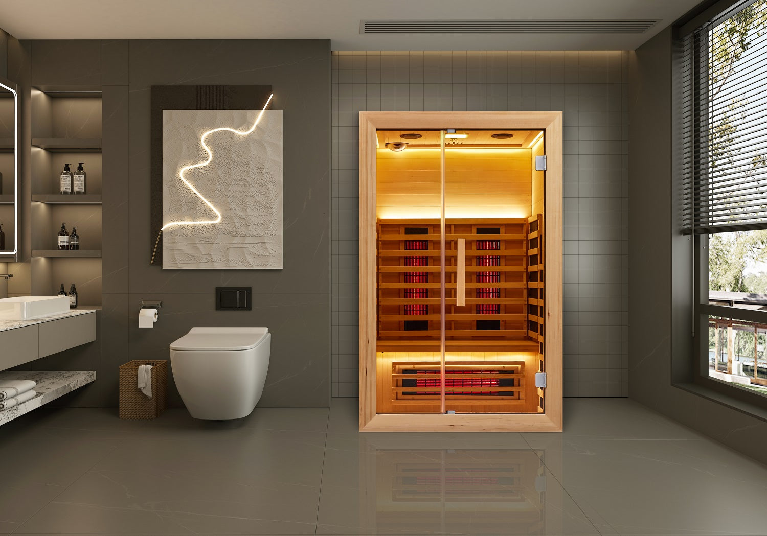 Lucent Pulse 2 Person Full Spectrum Infrared Sauna